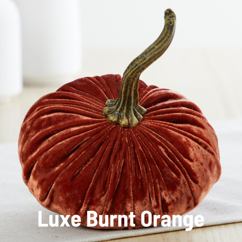 Small Velvet Pumpkins
