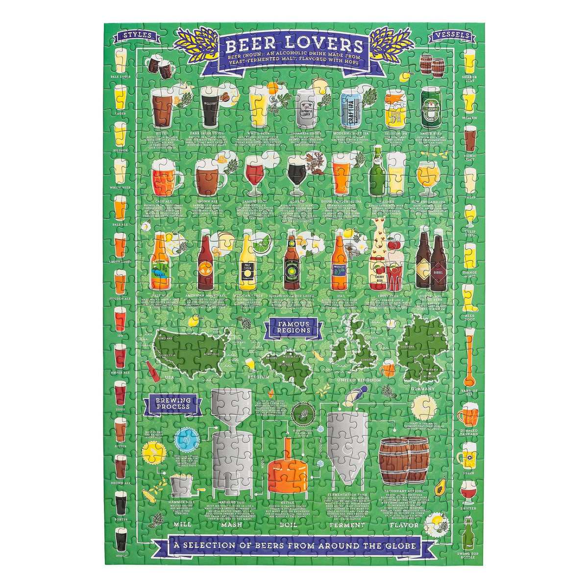 Beer Lover's 500 Piece Jigsaw Puzzle