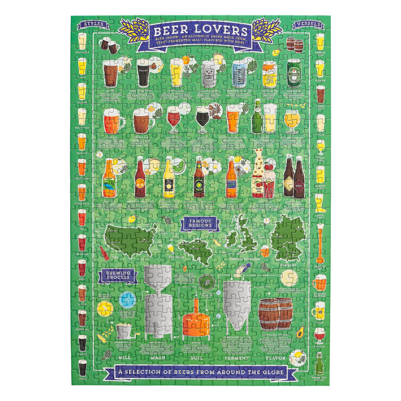 Beer Lover's 500 Piece Jigsaw Puzzle