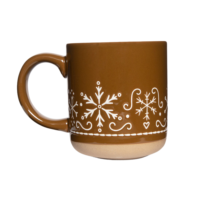 Gingerbread Stoneware Coffee Mug