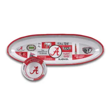 Collegiate Melamine Chip & Dip Set