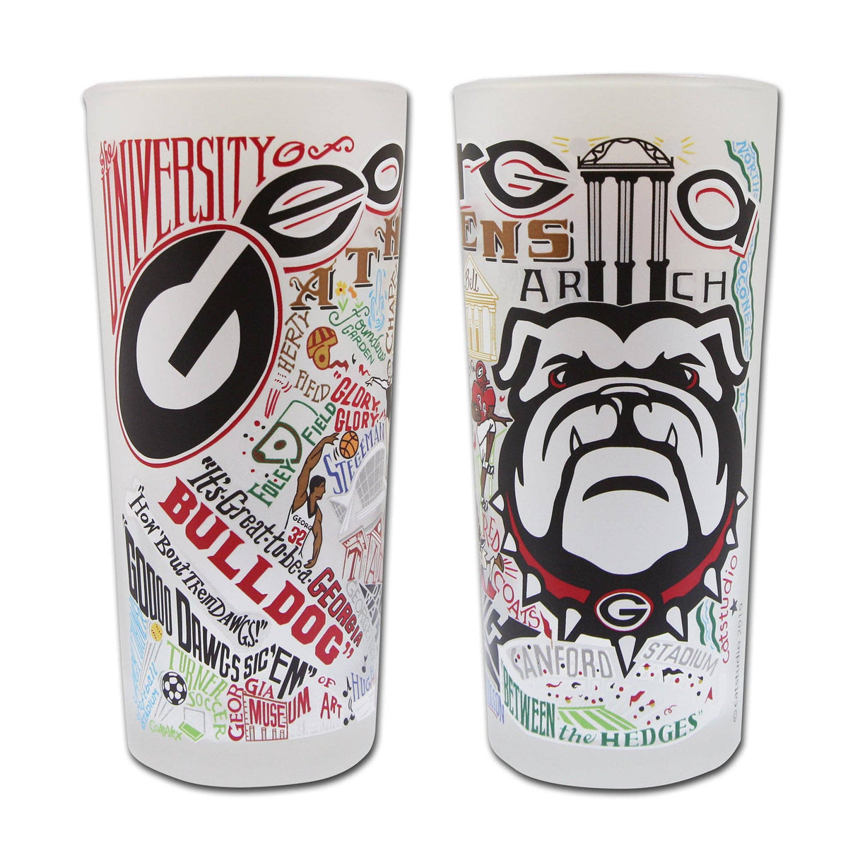 Georgia, University of Collegiate Drinking Glass