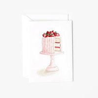 Pink Cake Mini Enclosure Notecard