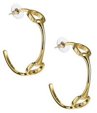 Horsebit Gold Hoop - 18k Gold Plated