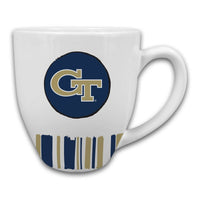 GA TECH Heart Striped Mug