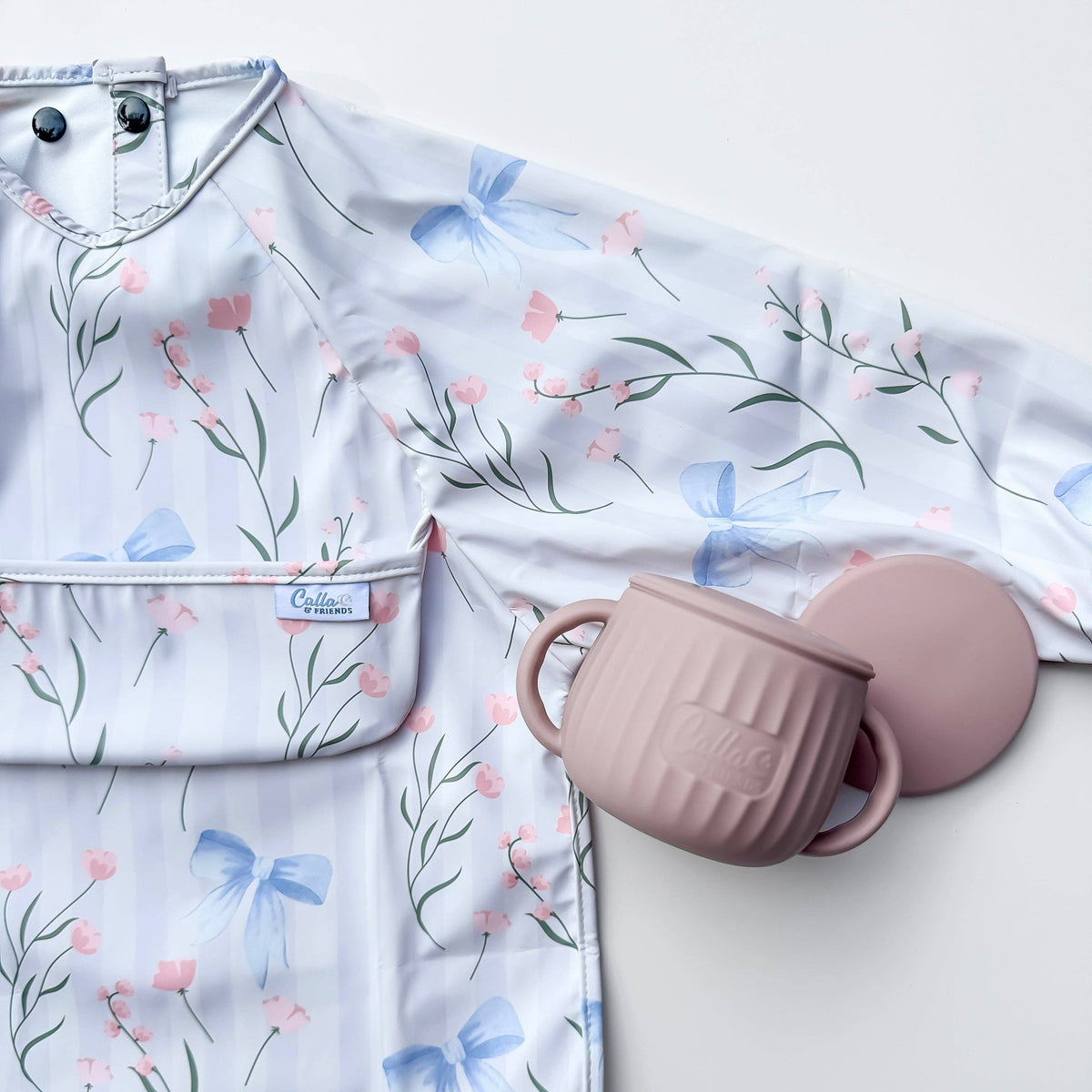 The Grayson Long Sleeve Bib - Fancy Floral