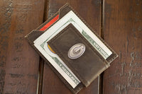 Georgia Bulldogs Men's  Magnetic Front Pocket Leather Wallet