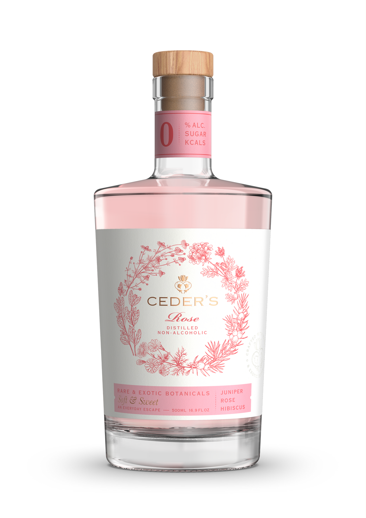 Ceder's Pink Rose Non-Alcoholic Spirit