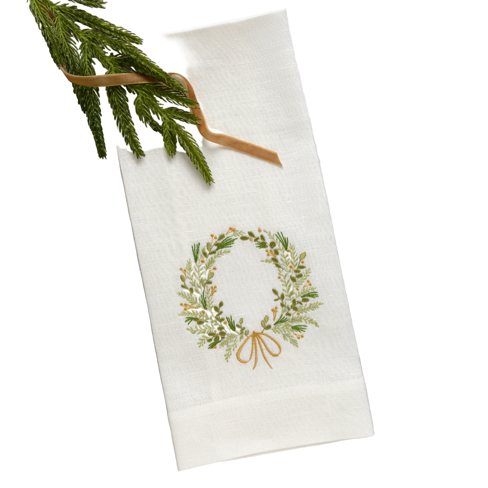 Farmers Market Wreath Towel