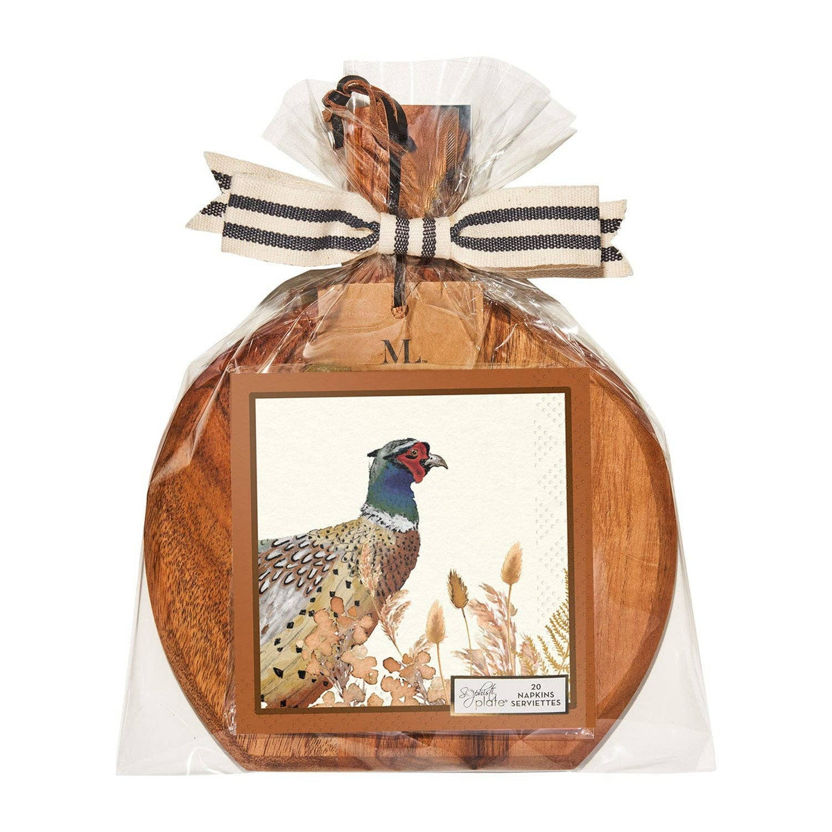 Wood Board Gift Kit w/Napkins: Woodland Harvest
