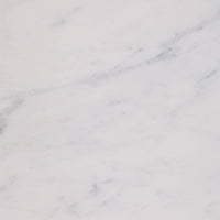 Drink Table - White Marble Top Pedestal Metal Base, 26 in.
