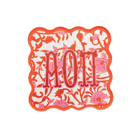 Sorority Block Print Acrylic Coasters - Sets of 2