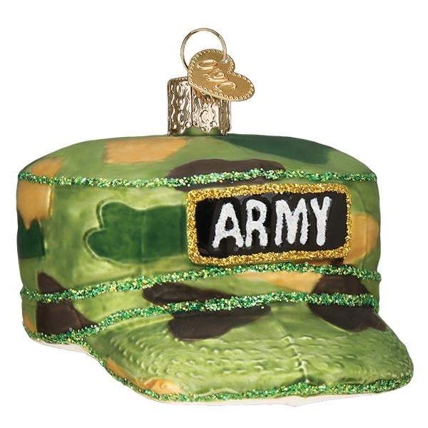 Army Cap Old World Christmas Ornament