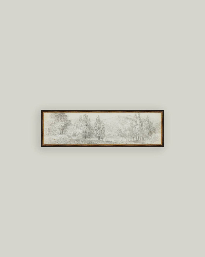 Country Meadow Sketch 12x5