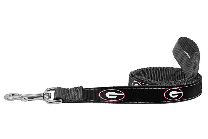 Georgia Bulldogs Adjustable Ribbon Dog Collar Lead.