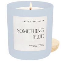 Something Blue 15 oz Soy Candle, Matte Jar