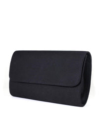 Avery Clutch - Black w/Gold Hardware