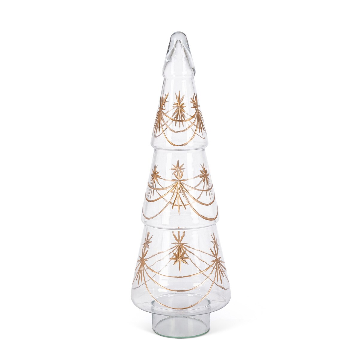 Vintage Etched Glass Tree