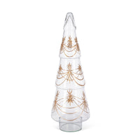 Vintage Etched Glass Tree