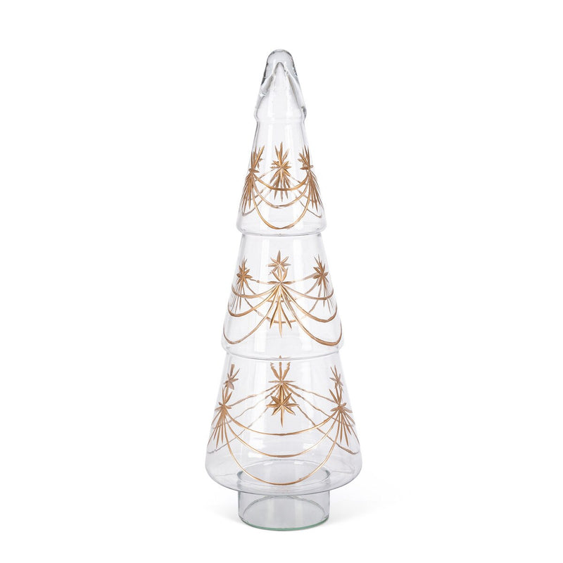 Vintage Etched Glass Tree