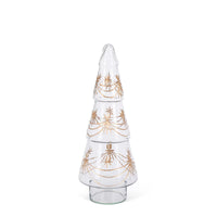 Vintage Etched Glass Tree