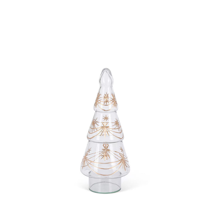 Vintage Etched Glass Tree