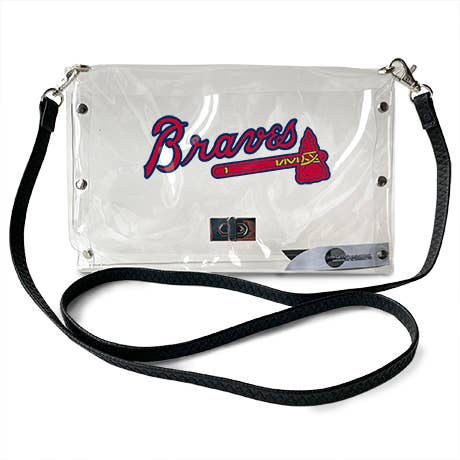 MLB Atlanta Braves Clear Envelope Purse