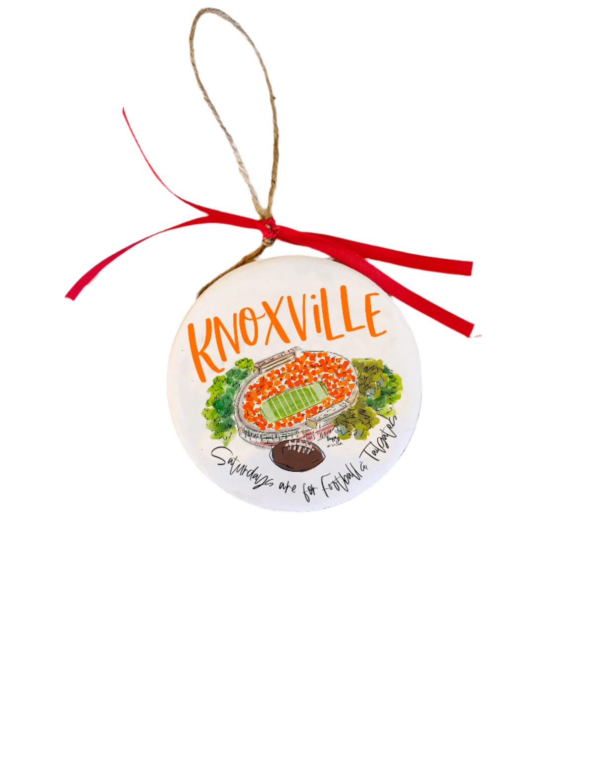 Knoxville, TN College Town Christmas Ornament