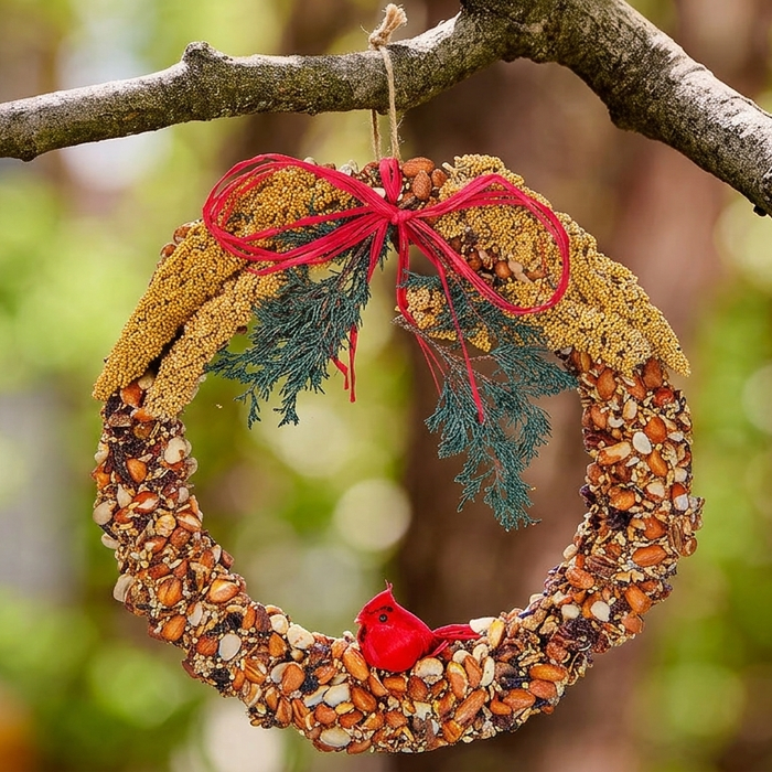 Rustic Birdseed Grapevine Wreath - 6"