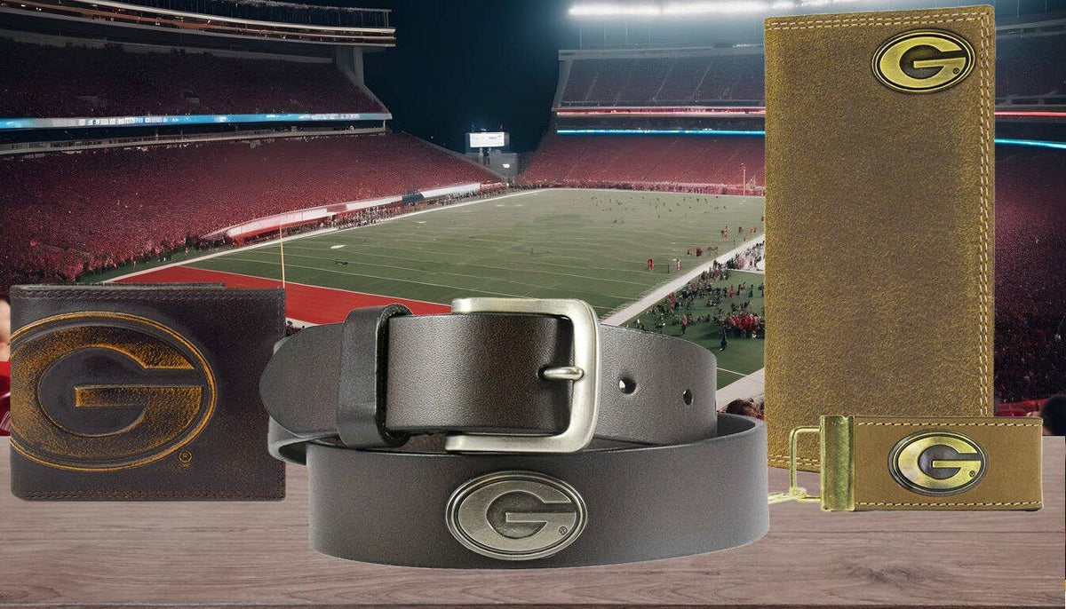 Georgia Bulldogs Men's Collegiate Woven Uga Ribbon Belt.