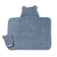 Hooded Towel + Wash Mitt Set Rain