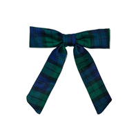 Tartan Christmas Plaid Hair Bow Barrette | Emily Bow