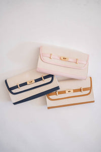 Andie -  Canvas Clutch