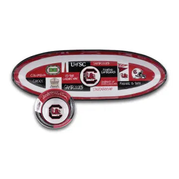 Collegiate Melamine Chip & Dip Set