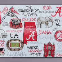 Collegiate Tempered Glass Cutting Board