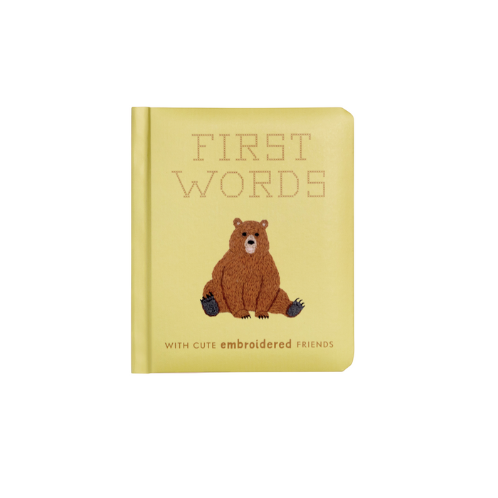 First Words with Cute Embroidered Friends