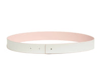 Cesoli - Blush & Magnolia Reversible Leather Belt | 3cm