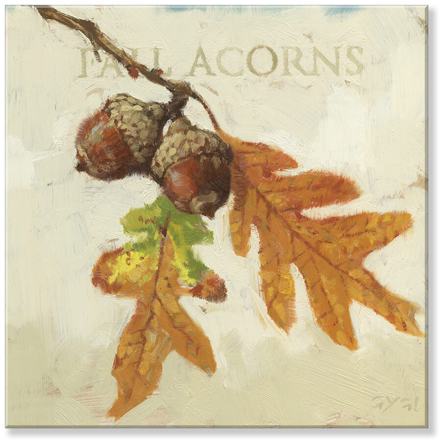 Fall Acorn Giclee Wall Art