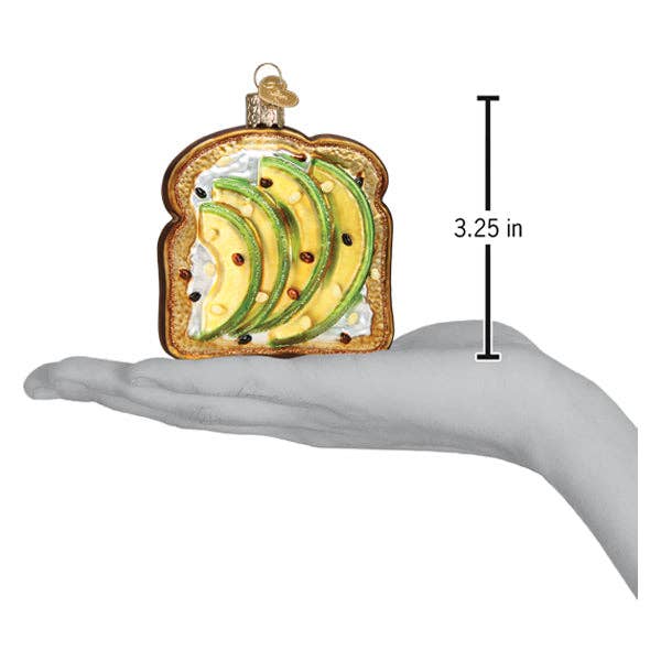 Avocado Toast Old World Christmas Ornament