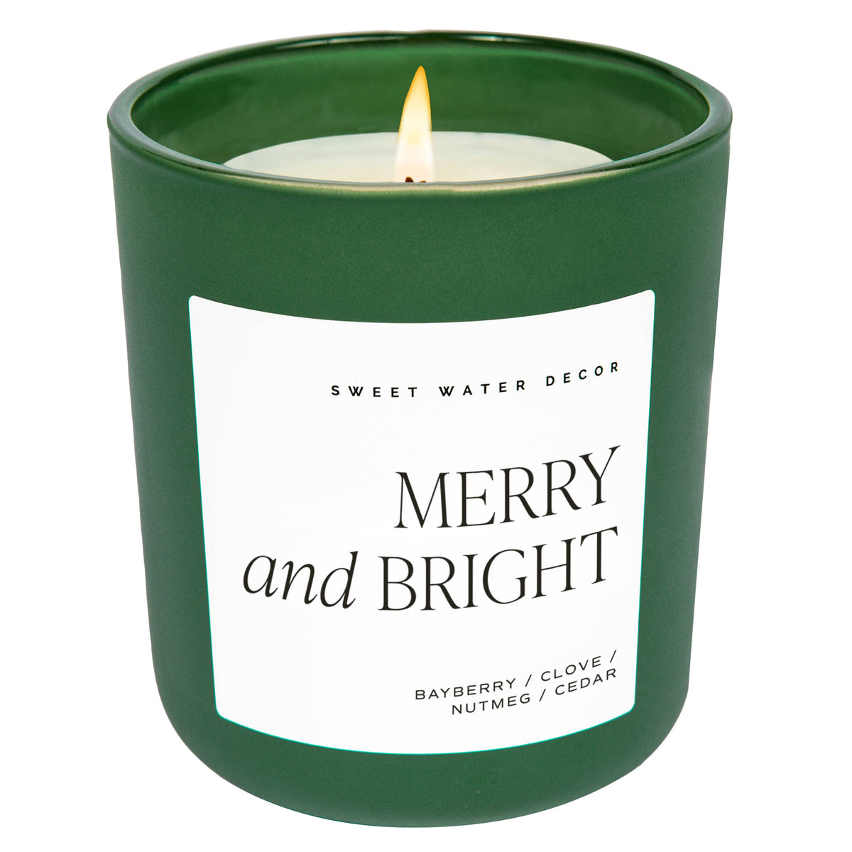 "Merry and Bright" 15 oz Soy Candle, Matte