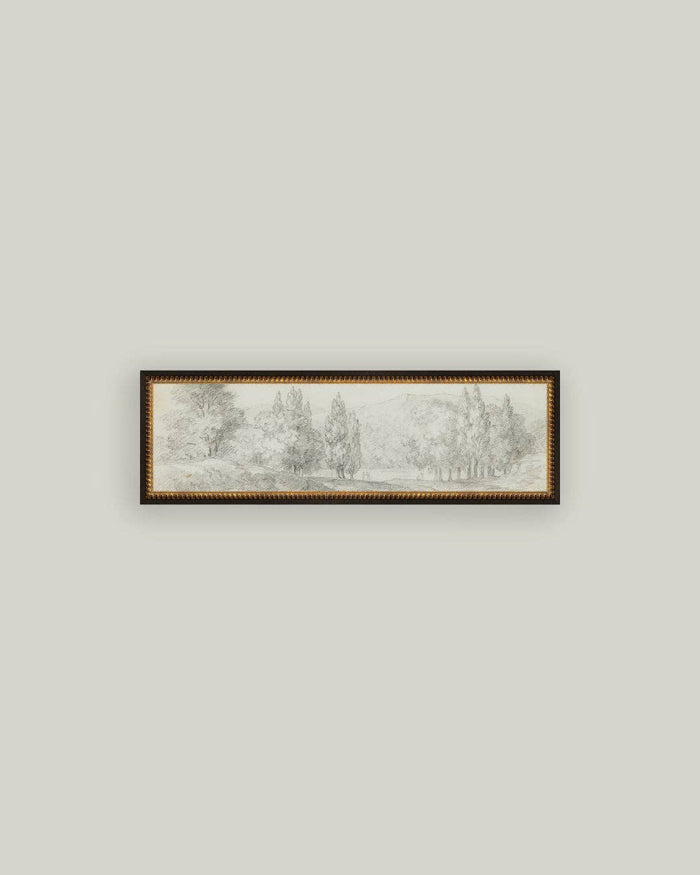 Country Meadow Sketch 12x5