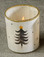 Tree Glass Tealight Holder