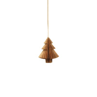 Decorative Paper Gold Tree Ornament - Small
