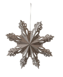 Recycled Paper Folding Snowflake Ornament