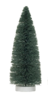 Sisal Bottle Brush Trees with Wood Base