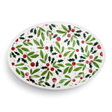 Holly Leaves Large Melamine Platter