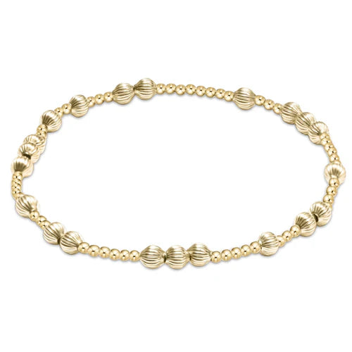 hope unwritten dignity bead bracelet - gold