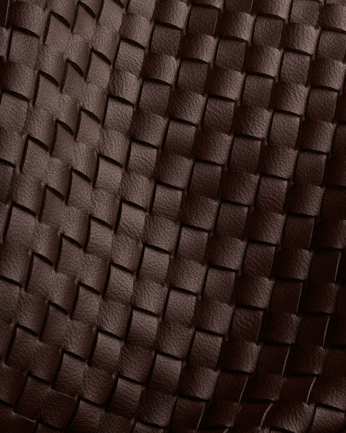 Nova Hand Woven Top Handle Bag - Chocolate