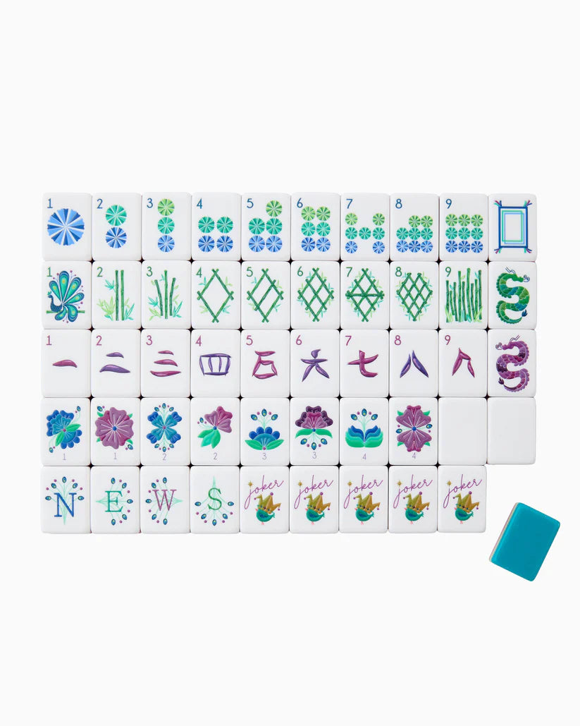 Mahjong Tiles - Lagoon