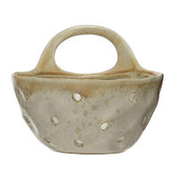 Stoneware Colander with Handles